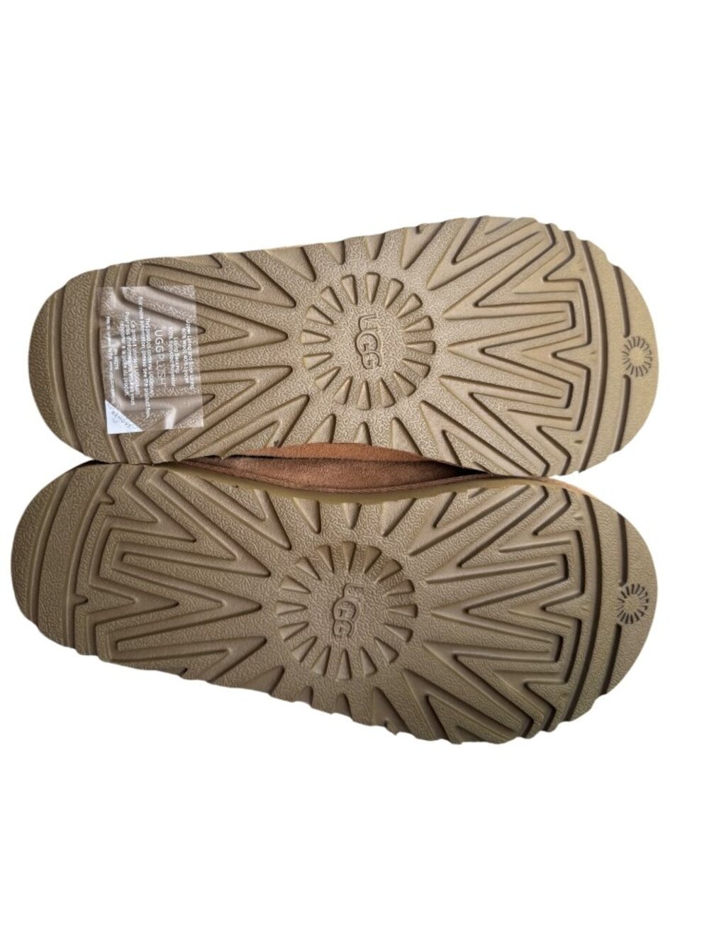UGG Tasman Chestnut Slippers Womens Size 7 Suede Sheepskin Lined Shoes 1019066K - Picture 9 of 14